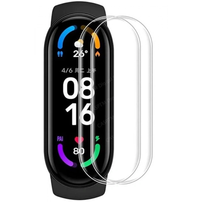 Mey İthalat®   Mi Band 8 Polymer Nano Ekran Koruyucu - Şeffaf