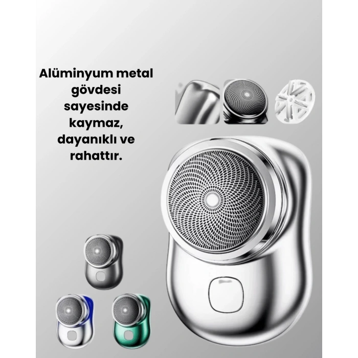 Mey İthalat® Mikro titreşim motorlu, düşük sesli, USB girişli tıraş makinesi