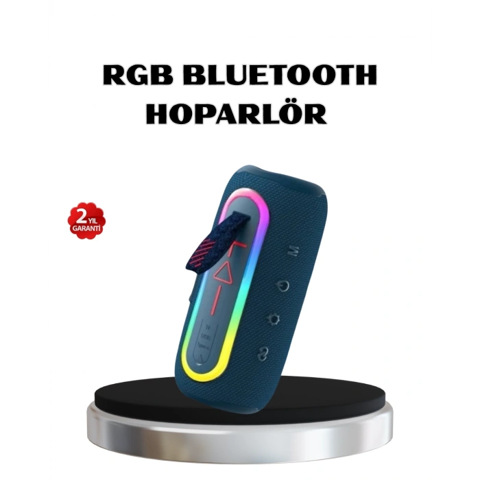 Mey İthalat® Mini Mavi Bluetooth Hoparlör Şık Görünüm ve Taşınabilir Güçlü Ses