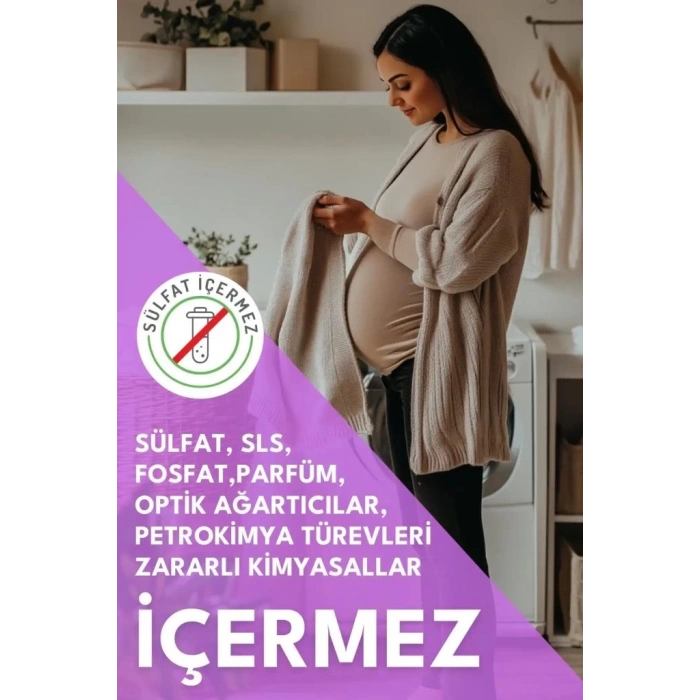 Mey İthalat® MOM Organik Sıvı Çamaşır Deterjanı 1 Lt 50 Yıkama
