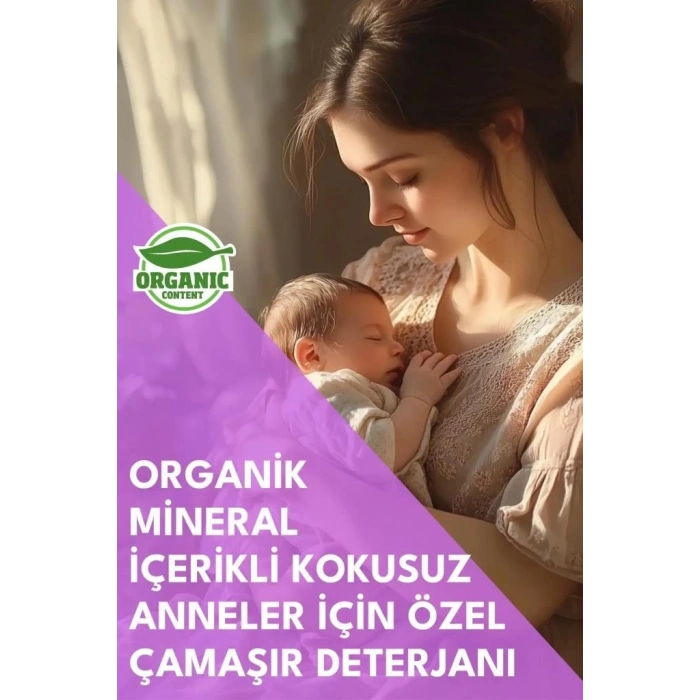 Mey İthalat® MOM Organik Sıvı Çamaşır Deterjanı 1 Lt 50 Yıkama