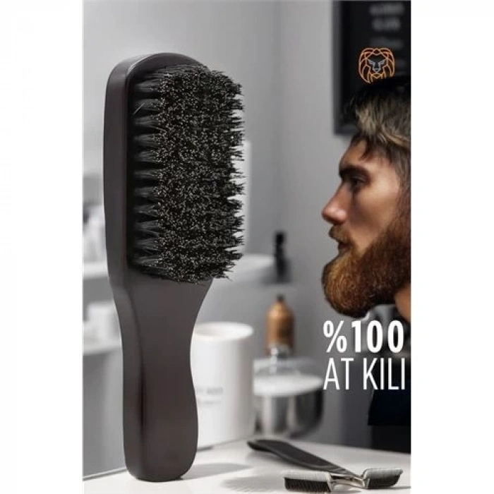 Mey İthalat® Nano Sakal Tarama Fırçası At Kılı Absolute Professional