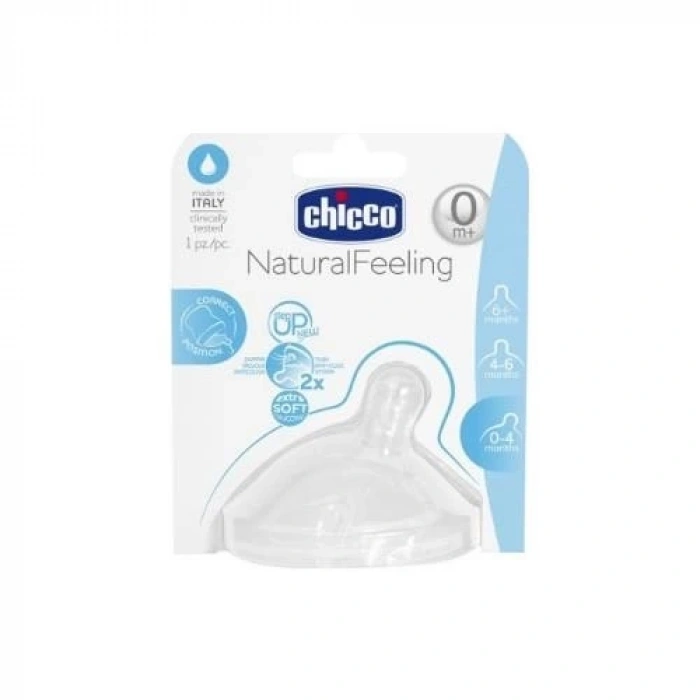 Mey İthalat®   NaturalFeeling Biberon Emziği 0 Ay+ Normal Akış Tekli