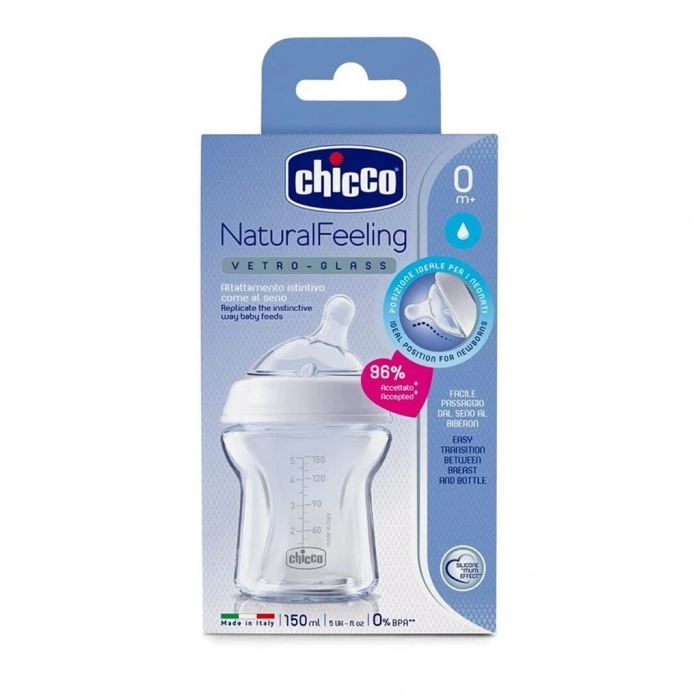 Mey İthalat®   NaturalFeeling Cam Biberon 0+ Ay 150 ml
