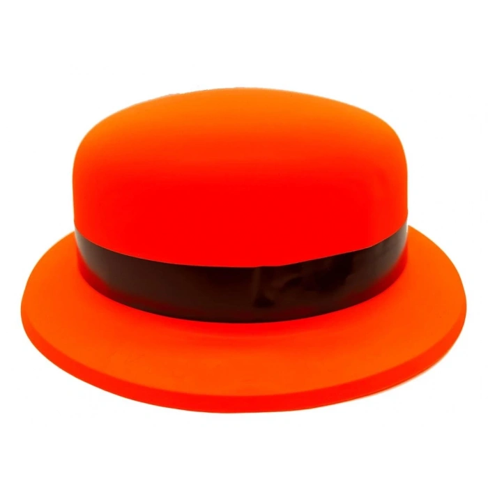 Mey İthalat® Neon Partisi Turuncu Renk Melon Plastik Parti Şapkası