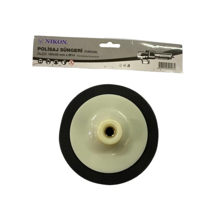 Mey İthalat® Nikon 18050SY Polisaj Süngeri 180 mm Siyah Yumuşak