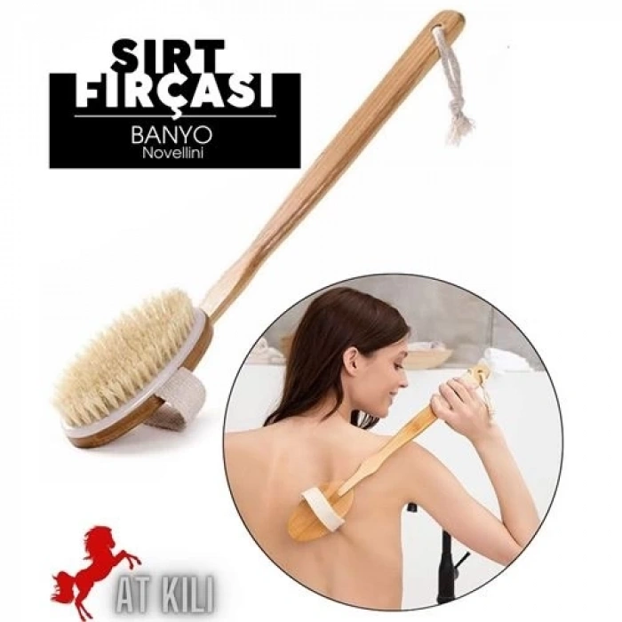 Mey İthalat® Novellini Doğal Banyo Sırt ve Selülit Fırçası