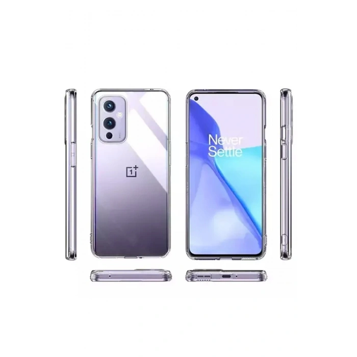 Mey İthalat®  One Plus 9 Kılıf Lüx Şeffaf Silikon