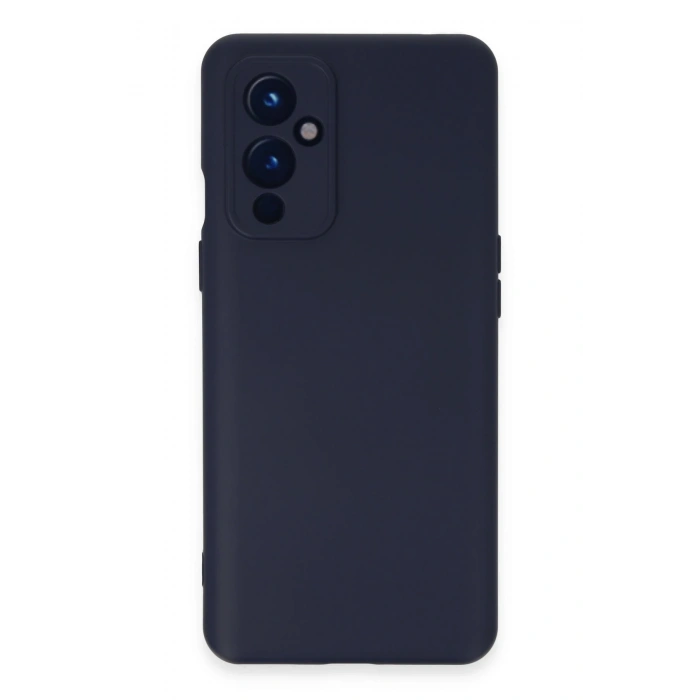 Mey İthalat®  One Plus 9 Kılıf Nano içi Kadife Silikon - Lacivert