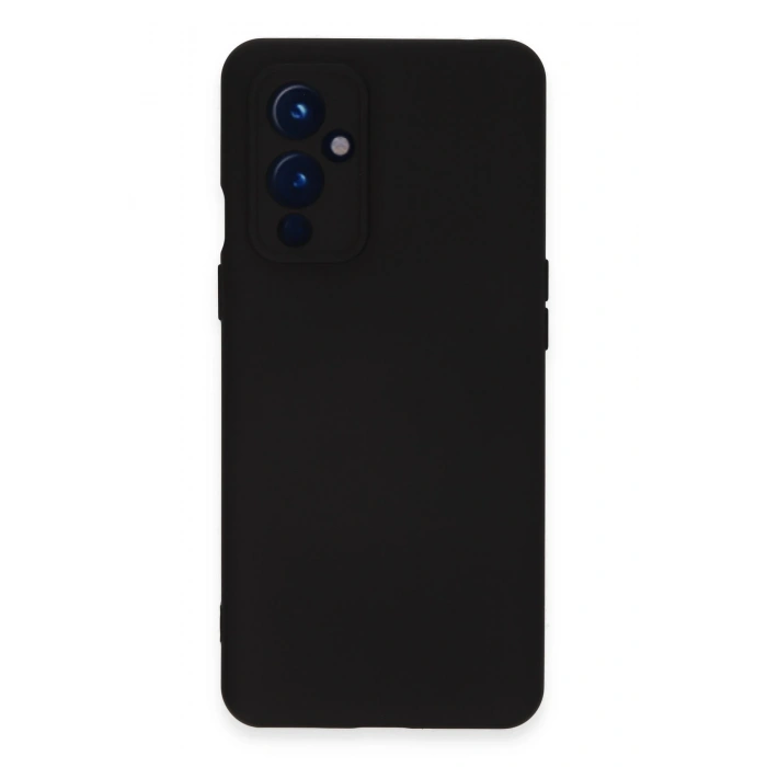 Mey İthalat®  One Plus 9 Kılıf Nano içi Kadife Silikon - Siyah