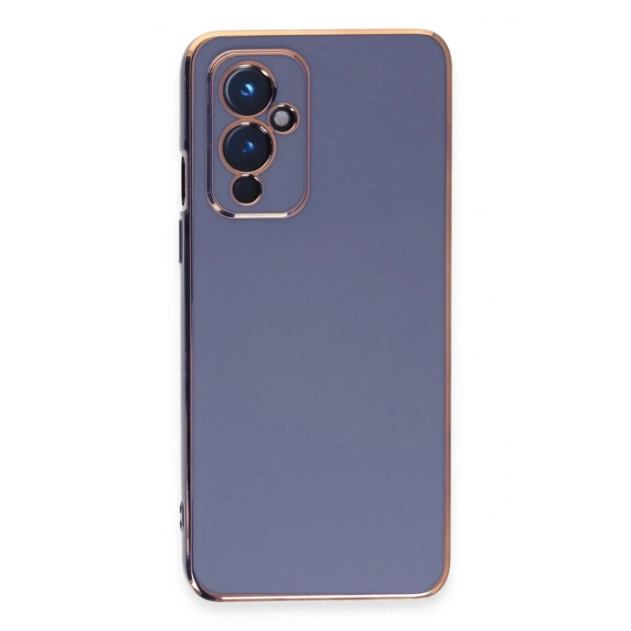 Mey İthalat®  One Plus 9 Kılıf Volet Silikon - Mavi