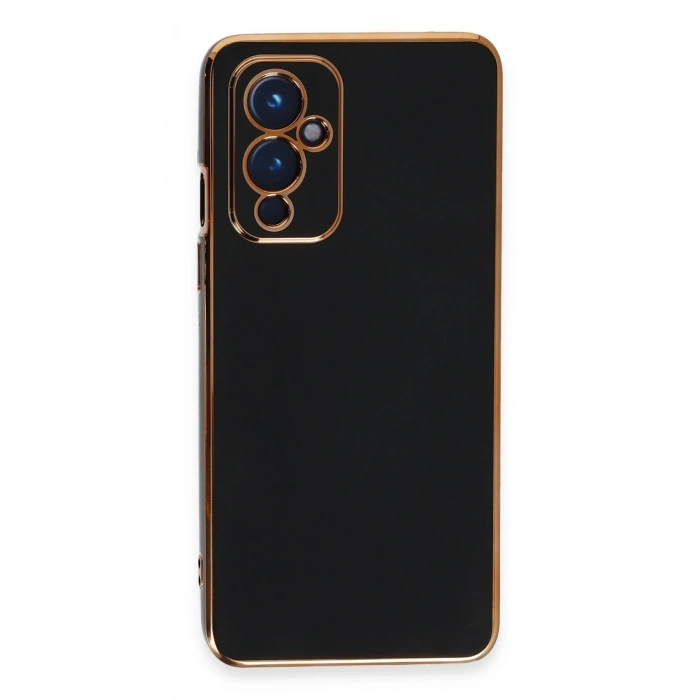 Mey İthalat®  One Plus 9 Kılıf Volet Silikon - Siyah