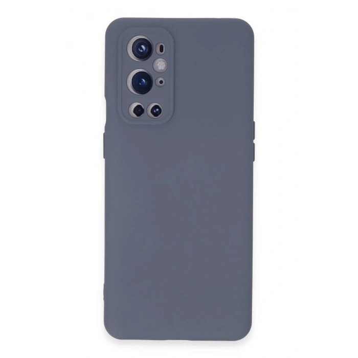 Mey İthalat®  One Plus 9 Pro Kılıf Nano içi Kadife Silikon - Gri
