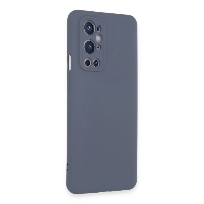 Mey İthalat®  One Plus 9 Pro Kılıf Nano içi Kadife Silikon - Gri
