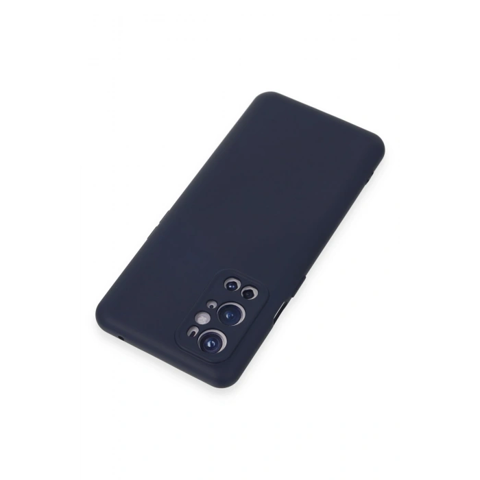 Mey İthalat®  One Plus 9 Pro Kılıf Nano içi Kadife Silikon - Lacivert