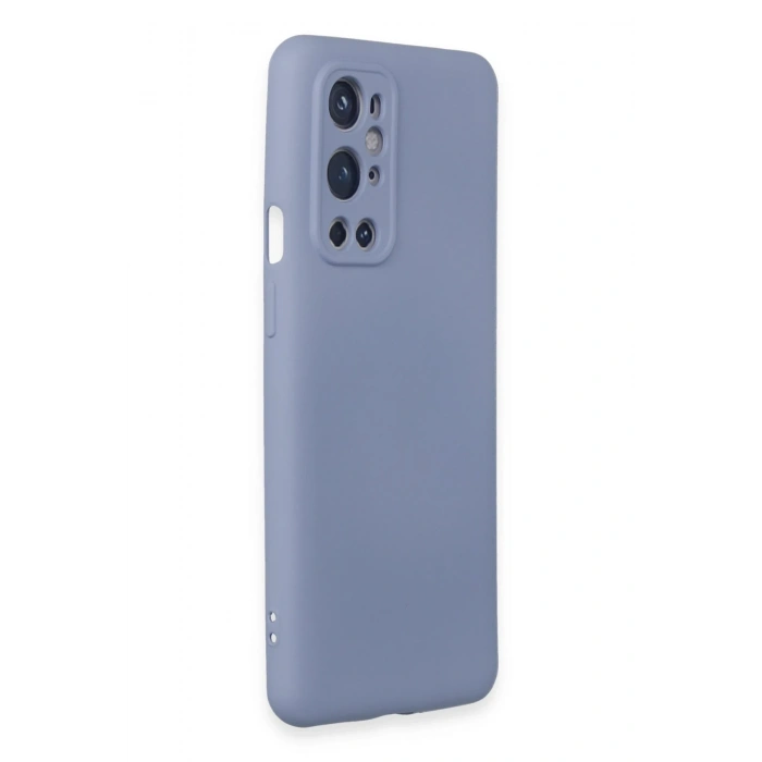 Mey İthalat®  One Plus 9 Pro Kılıf Nano içi Kadife Silikon - Mor