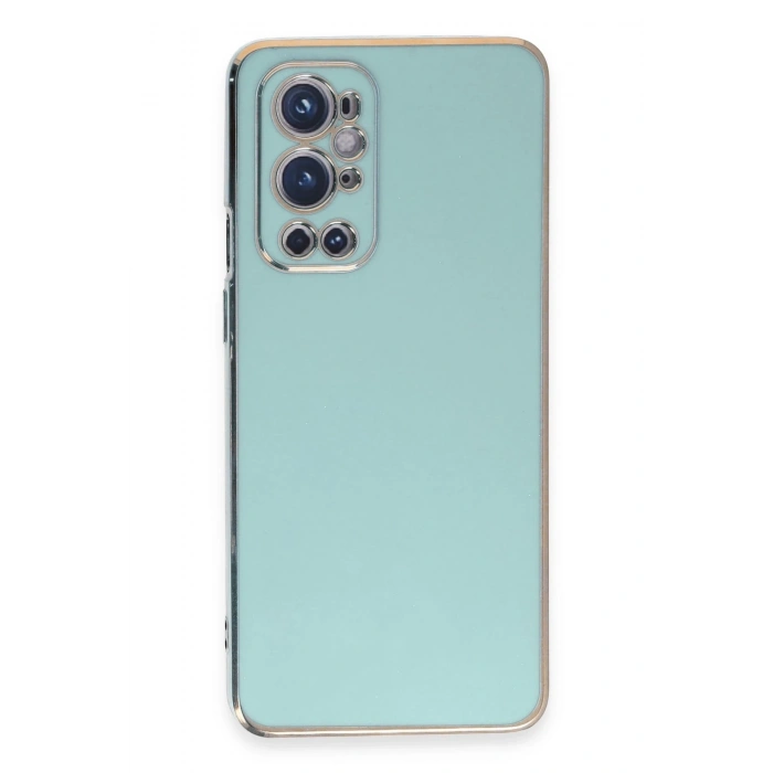 Mey İthalat®  One Plus 9 Pro Kılıf Volet Silikon - Açık Yeşil