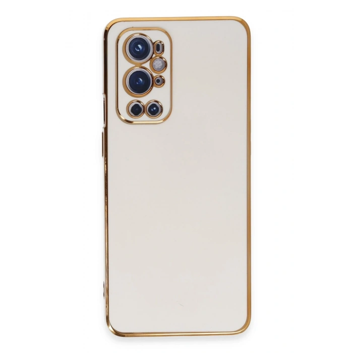 Mey İthalat®  One Plus 9 Pro Kılıf Volet Silikon - Beyaz