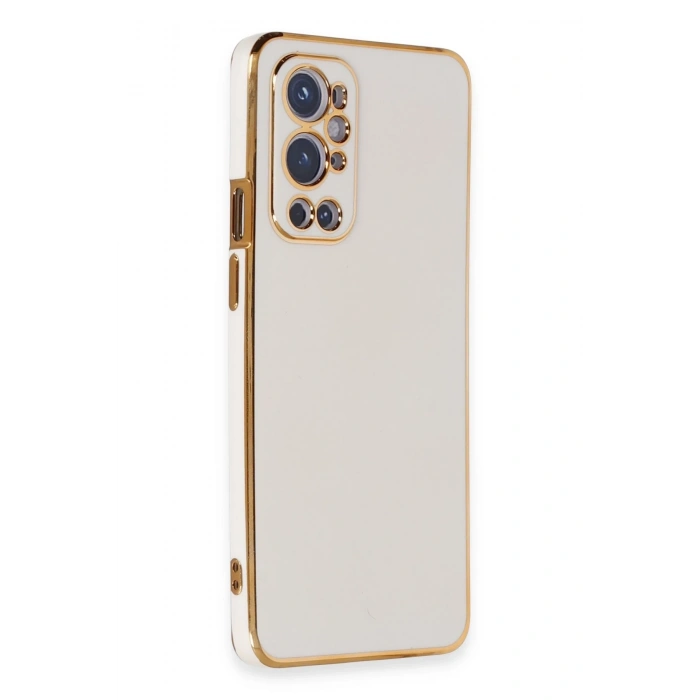 Mey İthalat®  One Plus 9 Pro Kılıf Volet Silikon - Beyaz