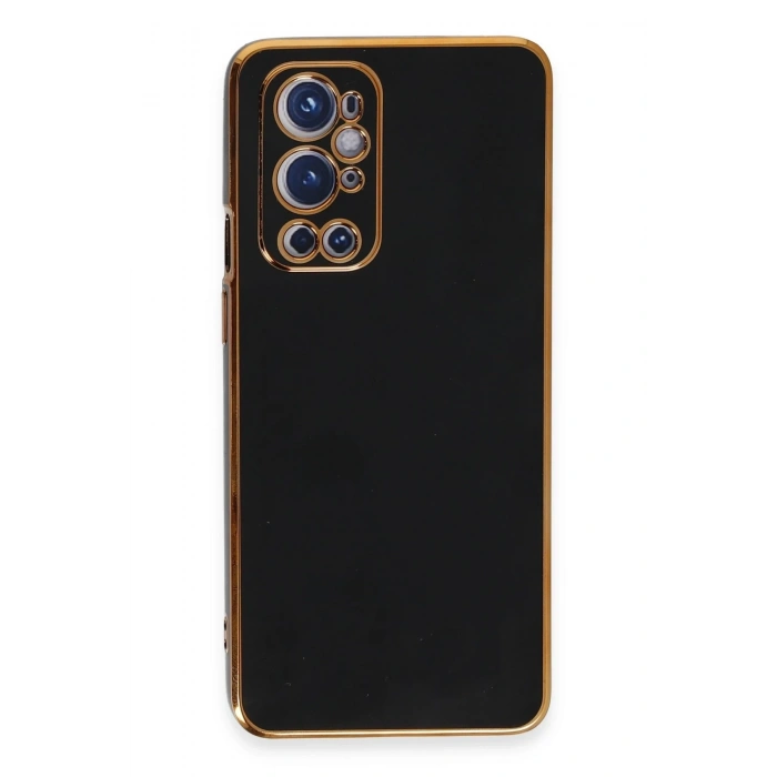 Mey İthalat®  One Plus 9 Pro Kılıf Volet Silikon - Siyah