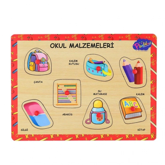 Mey İthalat® ONY-196-197 Ahşap Tutmalı Okul Malzemeleri