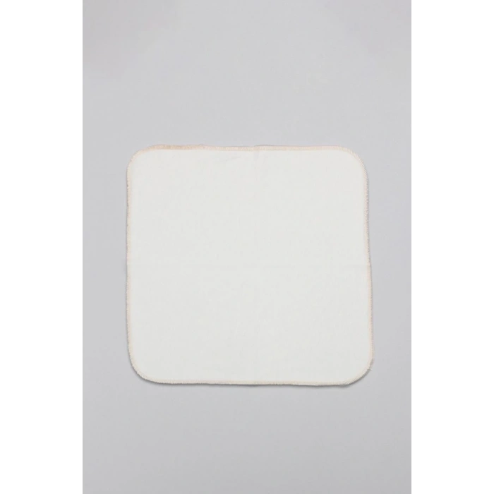 Mey İthalat®   Organik 20x20 10Lu Penye Mendil 90102 Ekru