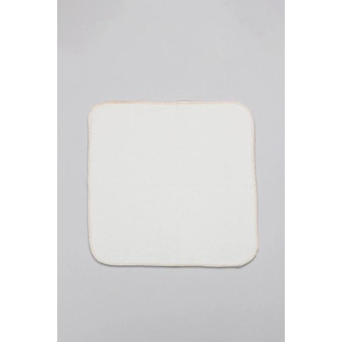 Mey İthalat®   Organik 28x28 6Lı Penye Mendil 90103 Ekru