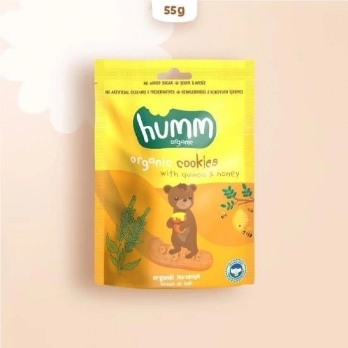 Mey İthalat® Organik Ballı ve Kinoalı Kurabiye 55 Gr