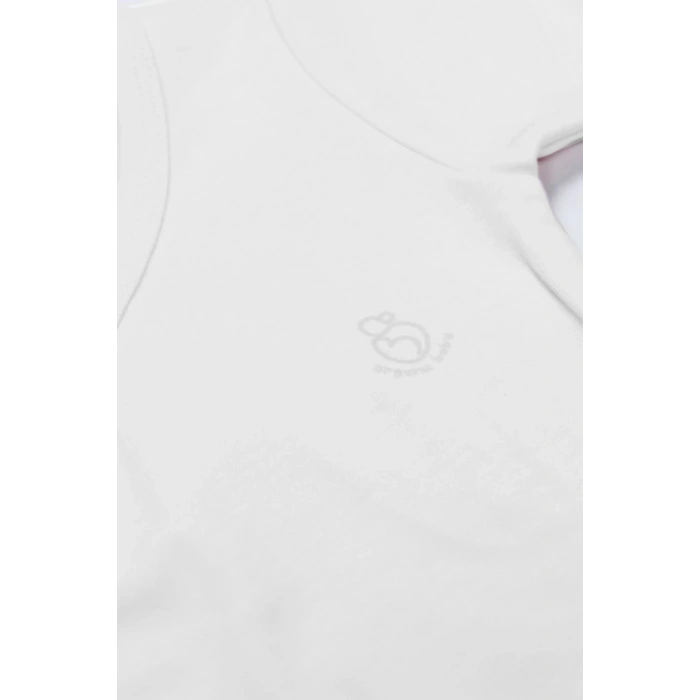 Mey İthalat®   Organik Natural Basic Style Kruvaze Uzun Kol Body BS17102 Beyaz