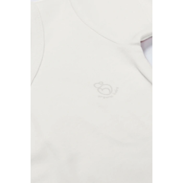 Mey İthalat®   Organik Natural Basic Style Kruvaze Uzun Kol Body BS17102 Ekru