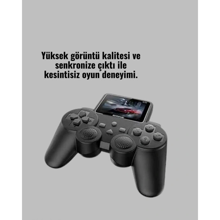 Mey İthalat® Orijinal 2025 S10 Gamepad 520 Oyunlu HDMI TV Bağlantılı A Kalite Atari