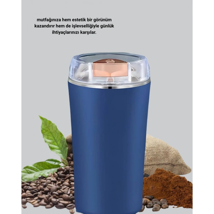 Mey İthalat® Otomatik Paslanmaz Çelik Kahve ve Baharat Öğütücü