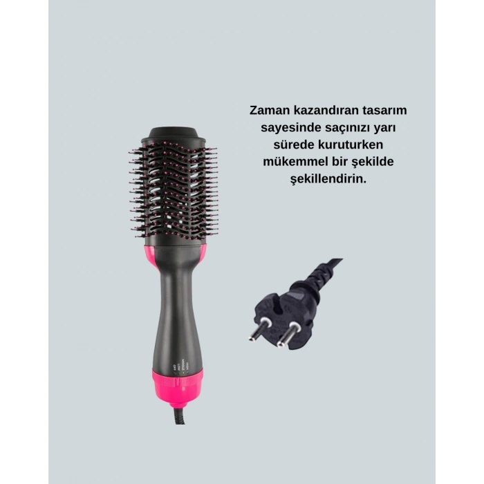 Mey İthalat® Oval Tasarımlı Profesyonel Fönlü Saç Şekillendirici