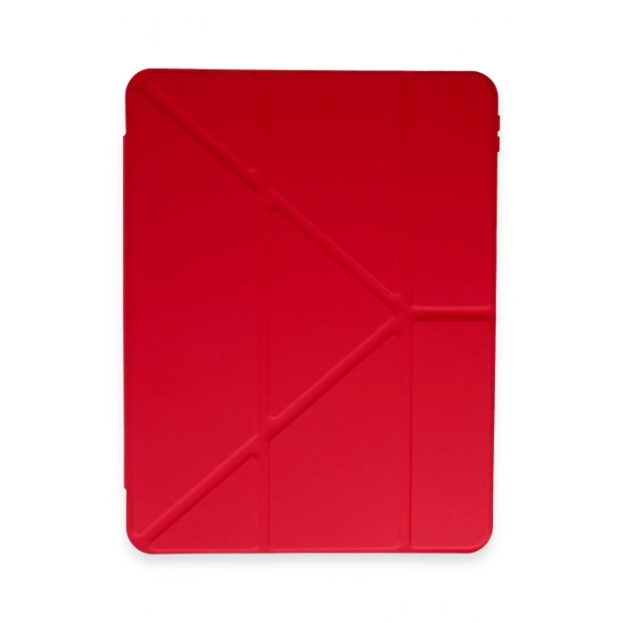 Mey İthalat®   Pad 6 Kılıf Kalemlikli Mars Tablet Kılıfı - Kırmızı