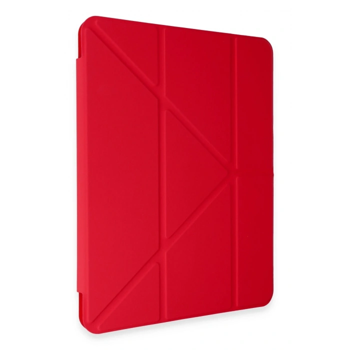 Mey İthalat®   Pad 6 Kılıf Kalemlikli Mars Tablet Kılıfı - Kırmızı