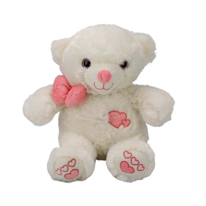 Mey İthalat® Papyonlu Peluş Ayı 30 cm