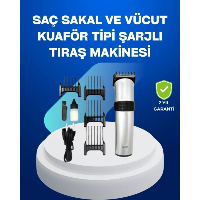 Mey İthalat® Paslanmaz Çelik Bıçaklı Tıraş Makinesi – Keskin ve Dayanıklı