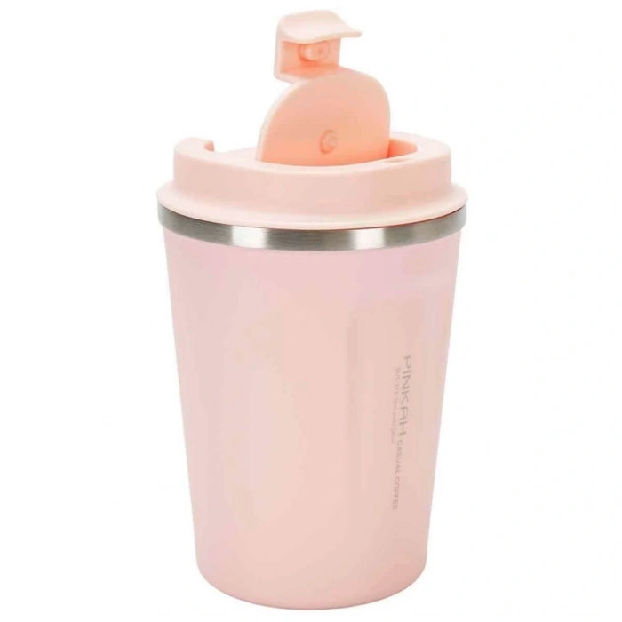 Mey İthalat® Paslanmaz Çelik Kahve Termos Bardağı 380 ml