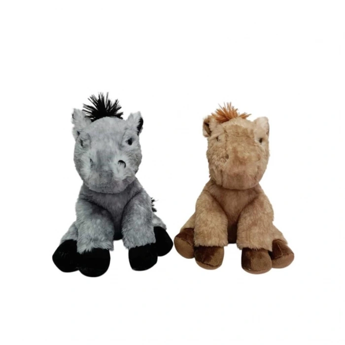 Mey İthalat® PB31558-23 Peluş Oturan At 23 cm