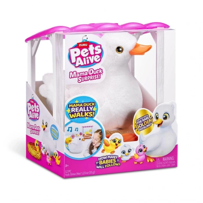 Mey İthalat® PEL03000 Pets Alive Anne ve Yavru Ördekler