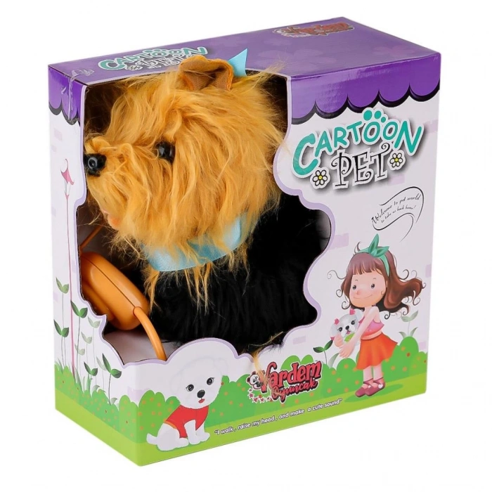 Mey İthalat® PFTB267 Yürüyen Tasmalı Peluş Köpek
