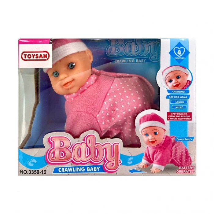 Mey İthalat® Pilli Emekleyen Sesli Bebek