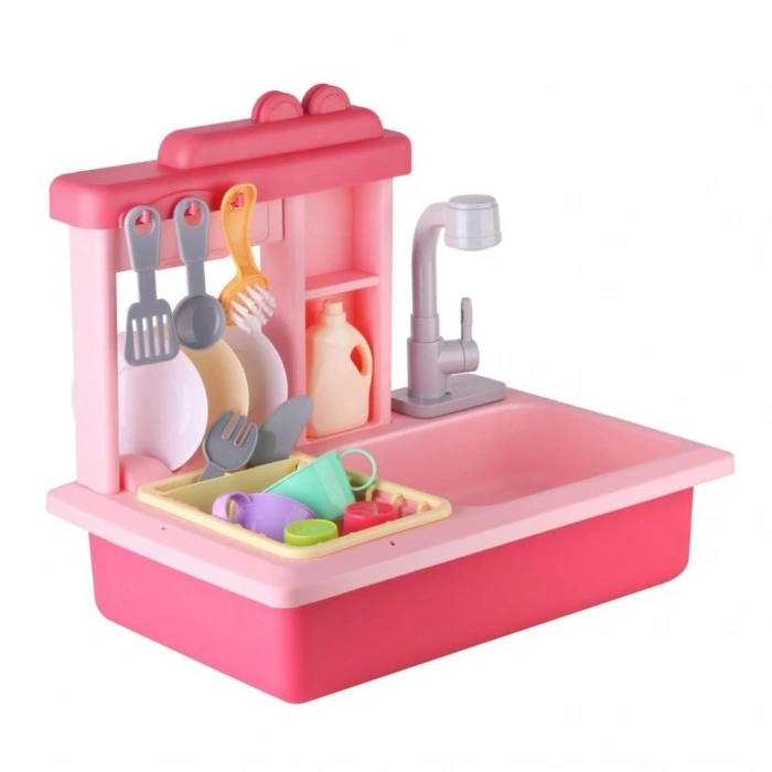 Mey İthalat® Pilli İnteraktif Lavabo Seti Pembe
