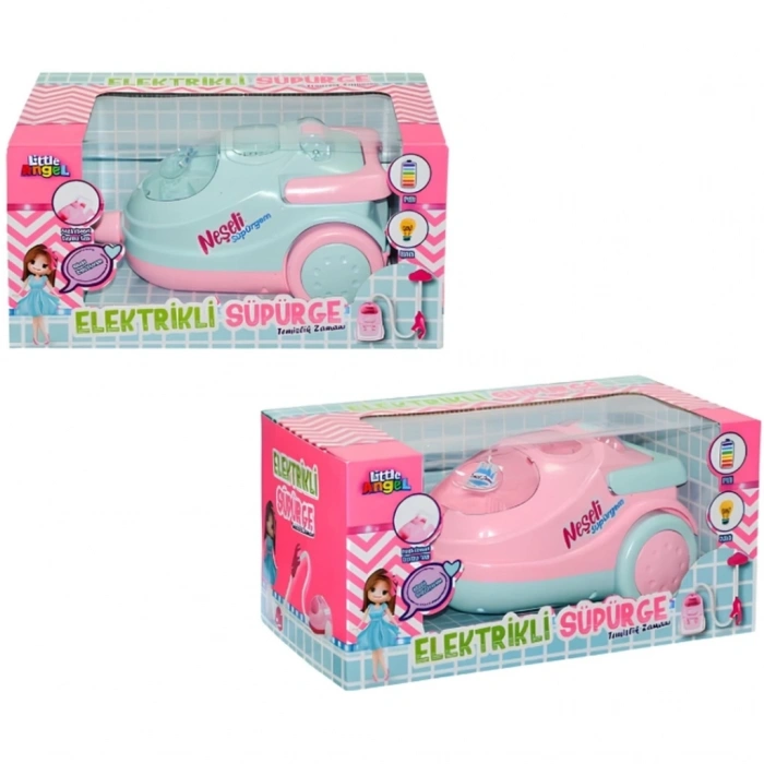 Mey İthalat® Pilli Neşeli Süpürgem 18 cm.