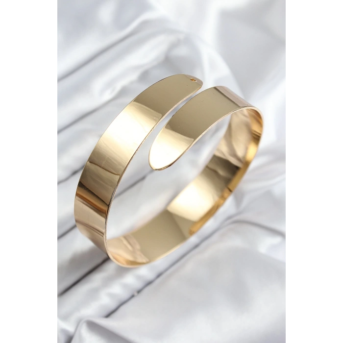 Mey İthalat® Pirinç Sarmal Model Gold Renk Pazu Bileklik