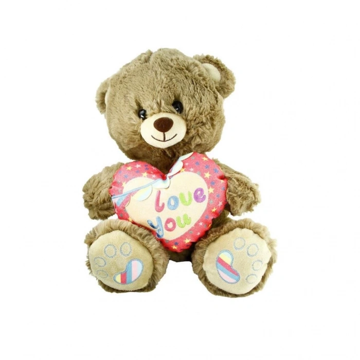 Mey İthalat® PJH2324  Peluş Kalpli Ayı Love You 30 cm -Vardem
