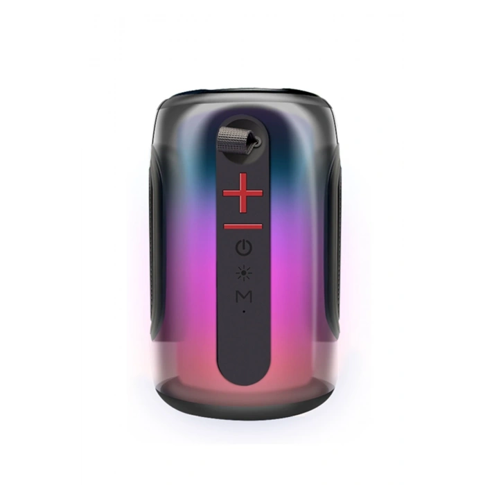 Mey İthalat®  Pluse 8 RGB Kablosuz Hoparlör - Siyah