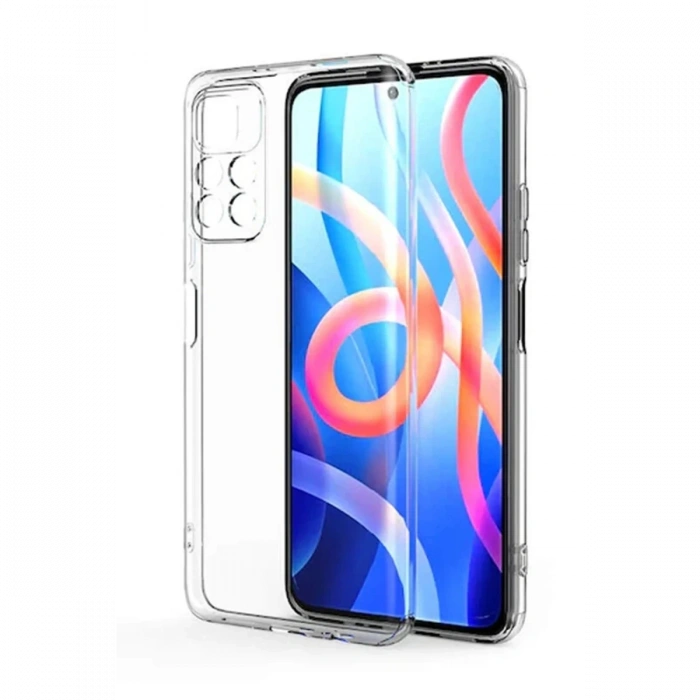 Mey İthalat®   Poco M4 Pro 4G Kılıf Lüx Şeffaf Silikon