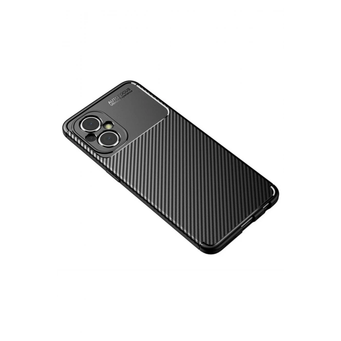 Mey İthalat®   Poco M5 Kılıf Auto Focus Karbon Kapak - Siyah
