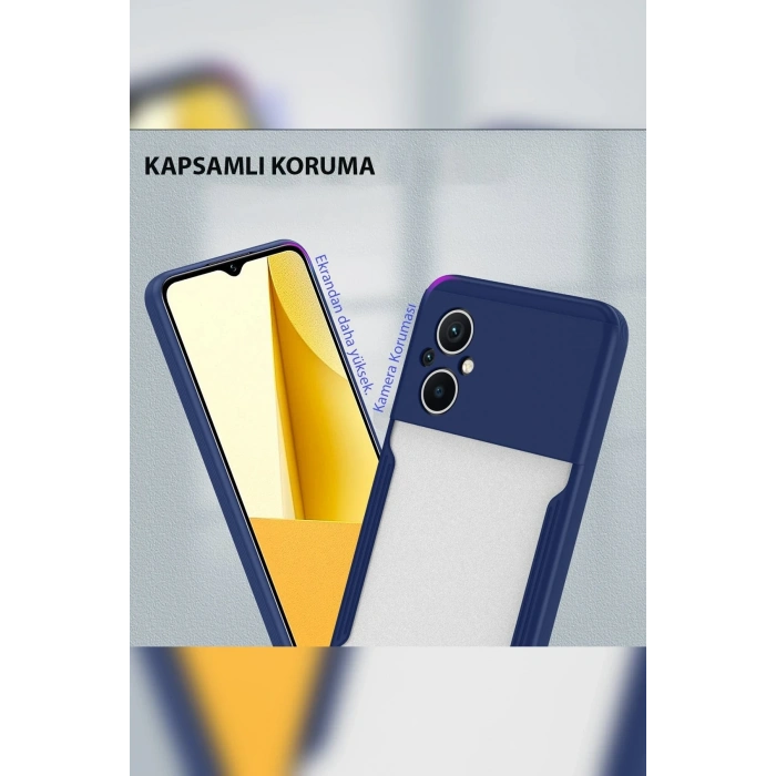 Mey İthalat®   Poco M5 Kılıf Platin Silikon - Lila